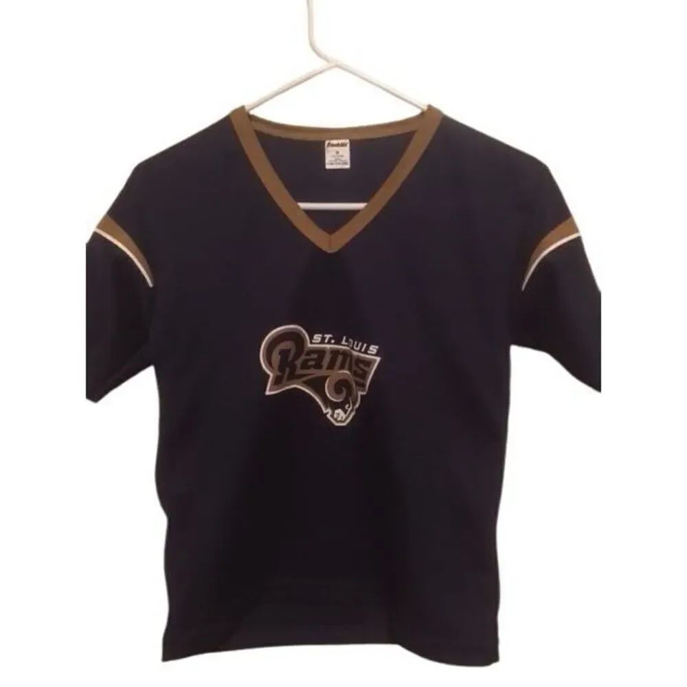 ST. LOUIS RAMS SIZE YOUTH MEDIUM FRANKLIN JERSEY